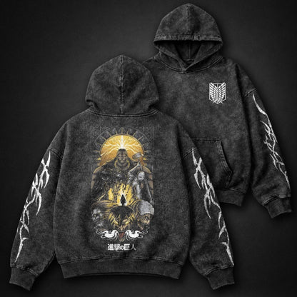 Attack on Titan Luxe Washed Hoodie