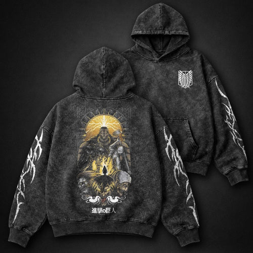 Attack on Titan Luxe Washed Hoodie