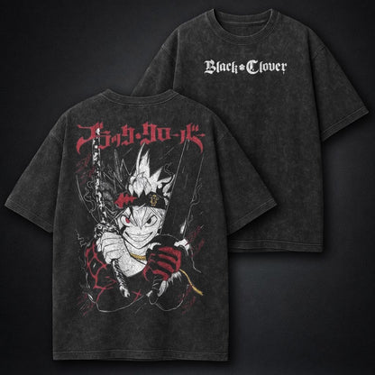 Black Clover Washed Washed T-Shirt
