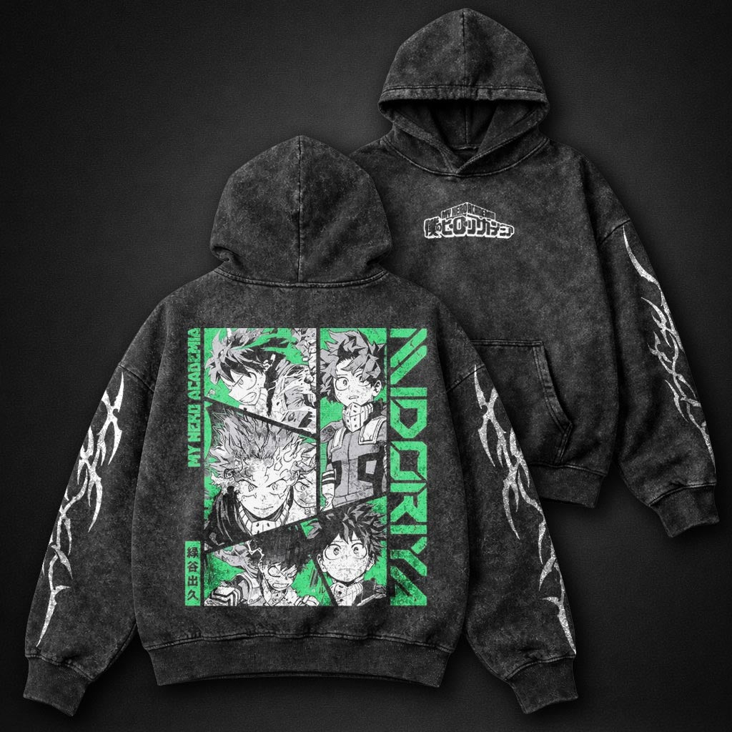 My Hero Academia Lightweight Washed Hoodie