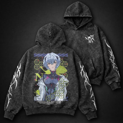 Neon Genesis Evangelion Relaxed Washed Hoodie