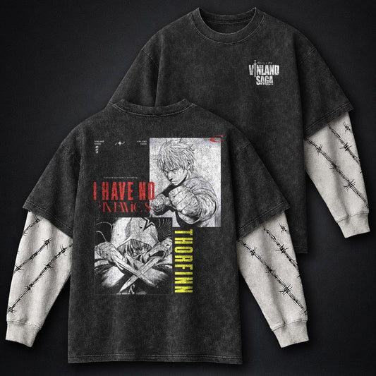 Vinland Saga Vintage Washed Double Sleeves T-Shirt