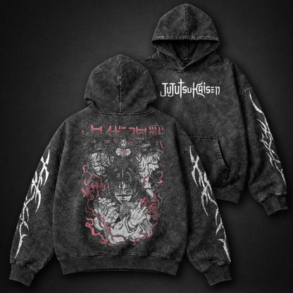 Jujutsu Kaisen Oversized Washed Hoodie