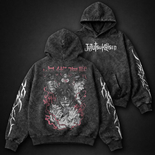 Jujutsu Kaisen Oversized Washed Hoodie