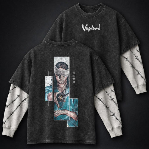 Vagabond Essential Washed Double Sleeves T-Shirt