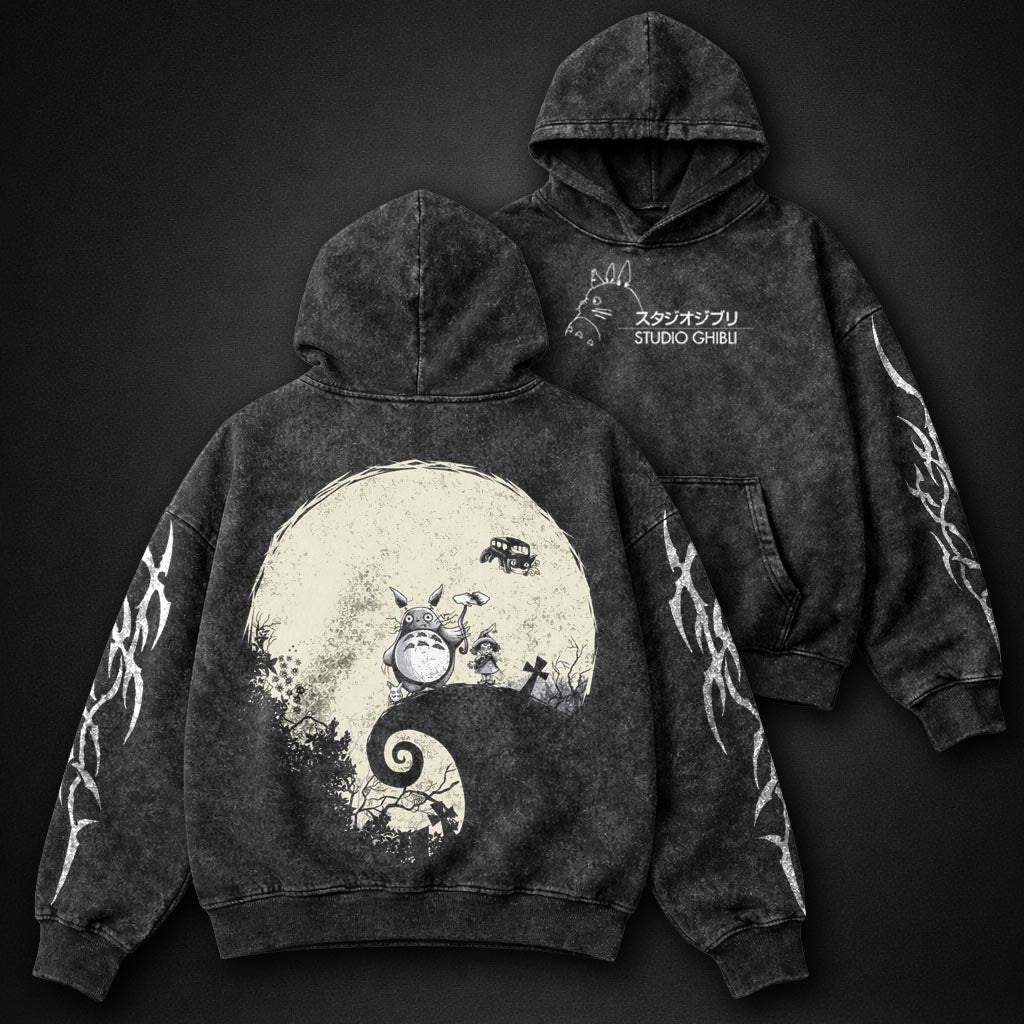 Ghibli Minimal Washed Hoodie