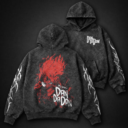 Dandadan Vintage Washed Hoodie