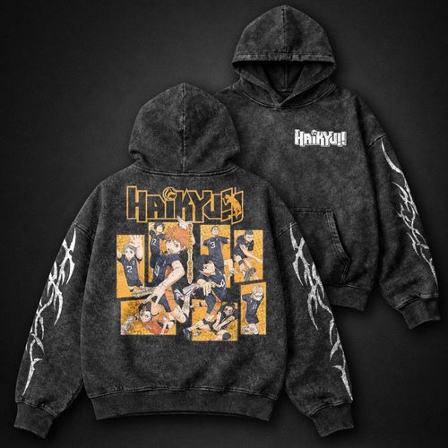 Haikyuu Urban Washed Hoodie