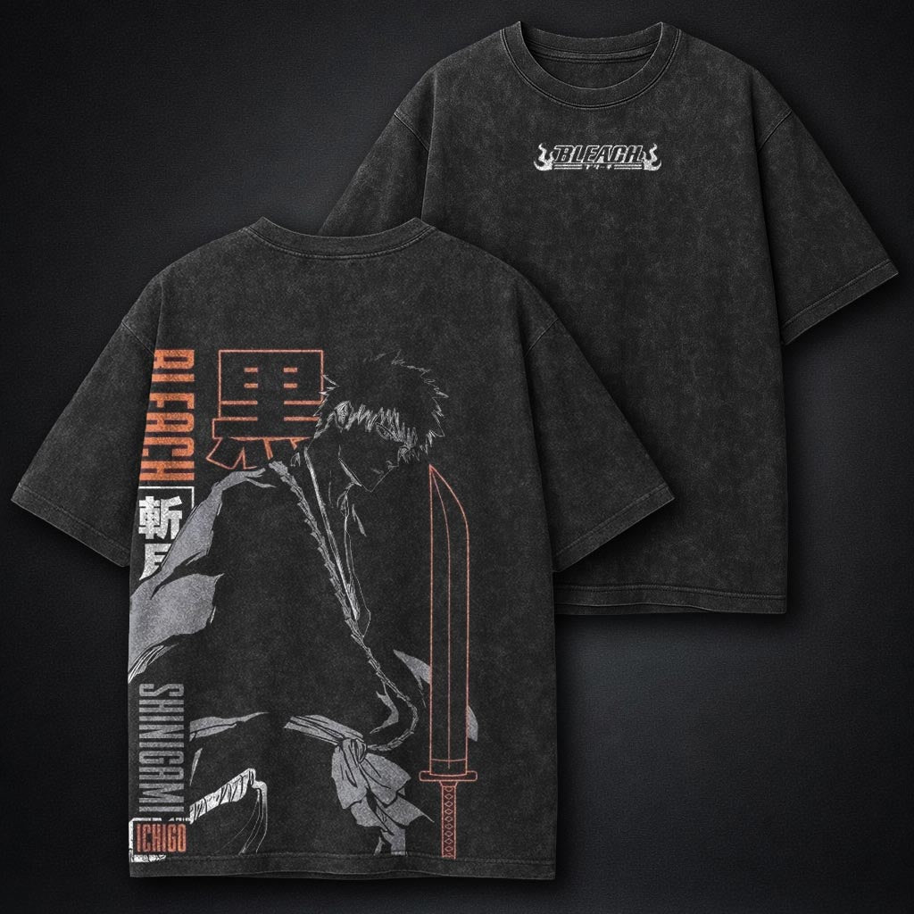Bleach Streetwear Washed T-Shirt