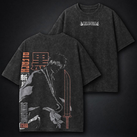 Bleach Streetwear Washed T-Shirt