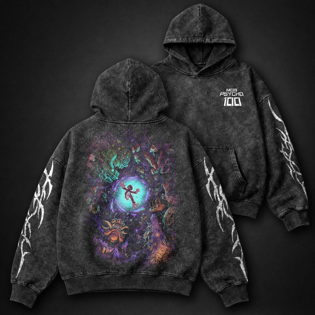 Mob Psycho 100 Relaxed Washed Hoodie