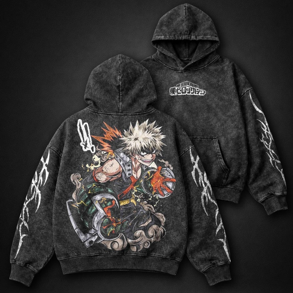 My Hero Academia Comfortable Washed Hoodie