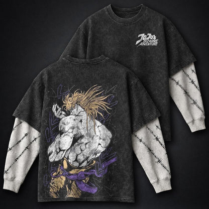 JoJo Premium Washed Double Sleeves T-Shirt