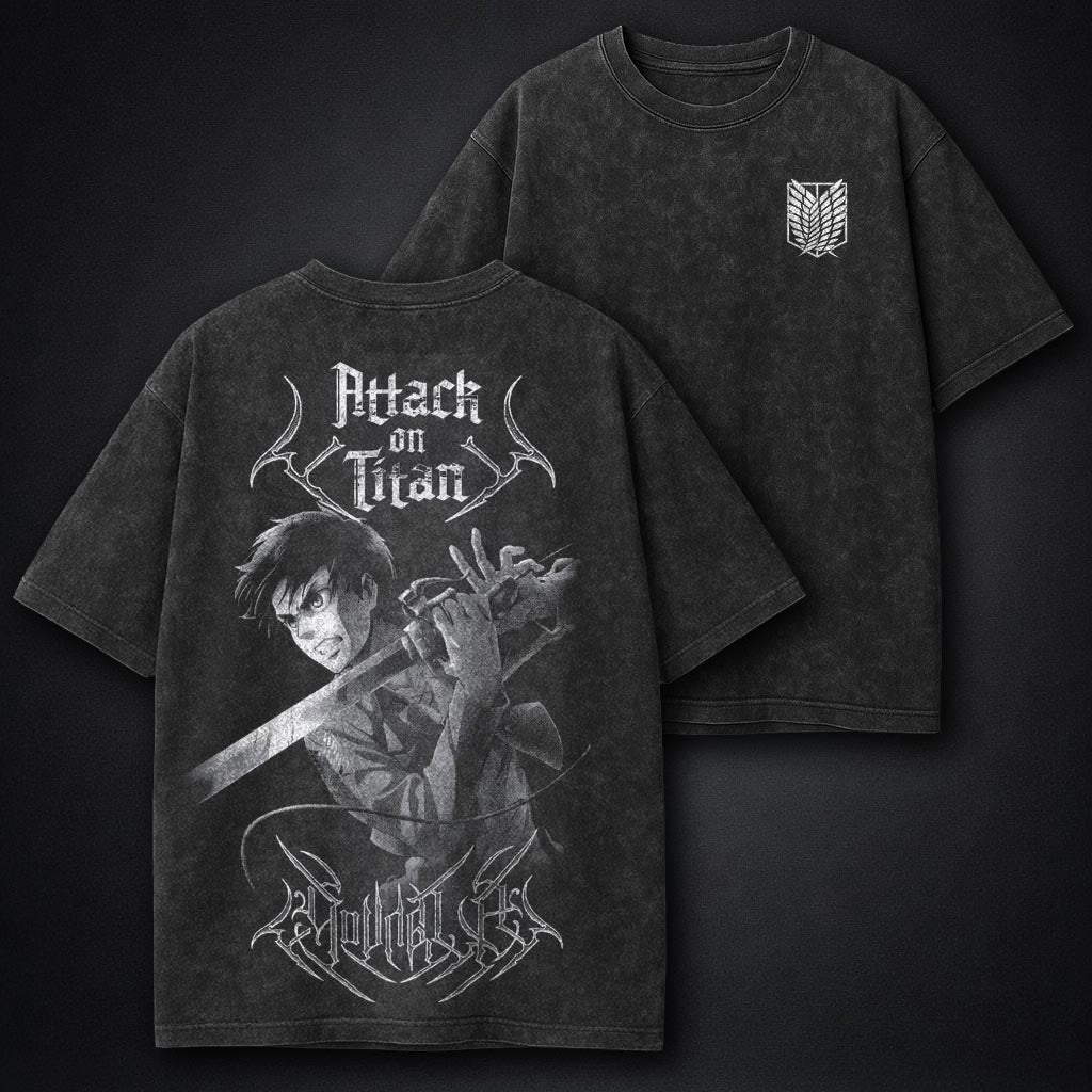 Attack on Titan Luxe Washed T-Shirt
