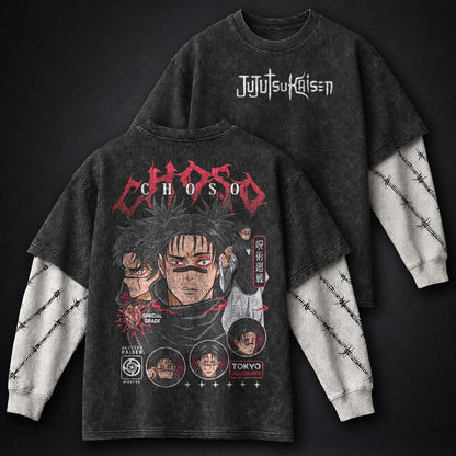 Jujutsu Kaisen Modern Washed Double Sleeves T-Shirt