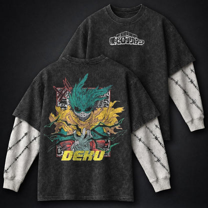 My Hero Academia Timeless Washed Double Sleeves T-Shirt