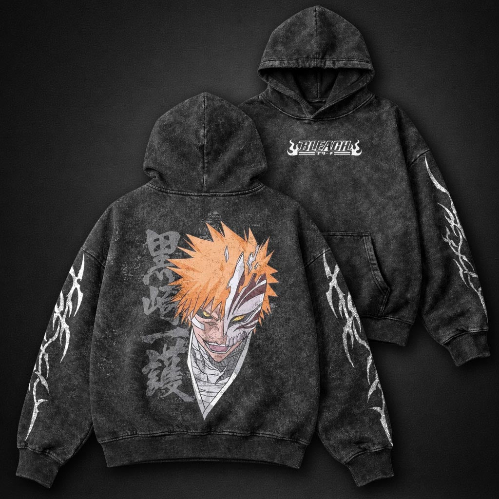 Bleach Oversized Washed Hoodie