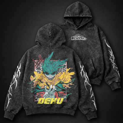 My Hero Academia Faded Washed Hoodie
