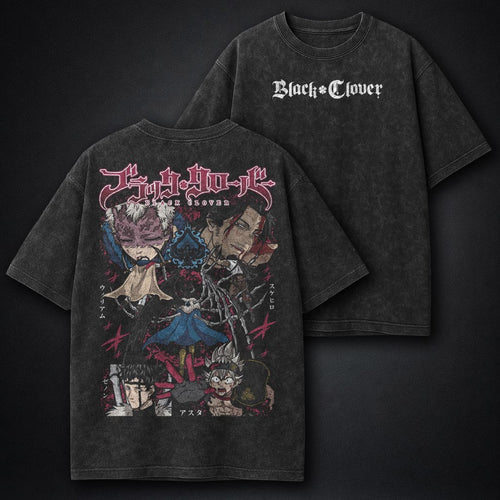Black Clover Relaxed Washed T-Shirt