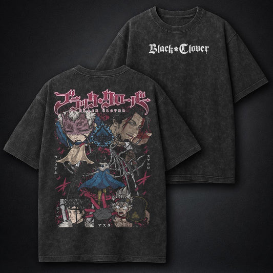Black Clover Relaxed Washed T-Shirt