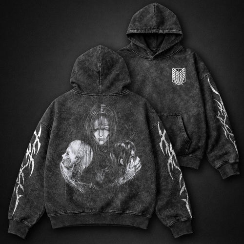 Attack on Titan Washed Washed Hoodie