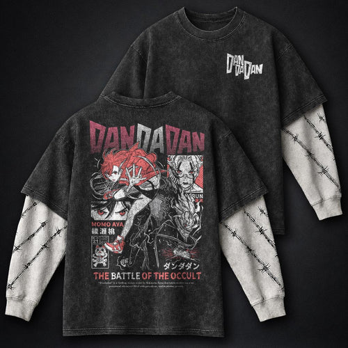 Dandadan Clean Washed Double Sleeves T-Shirt