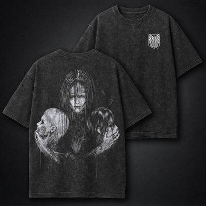 Attack on Titan Streetwear Washed T-Shirt