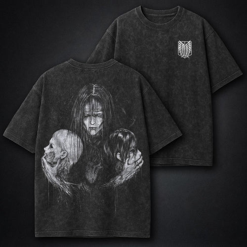 Attack on Titan Streetwear Washed T-Shirt
