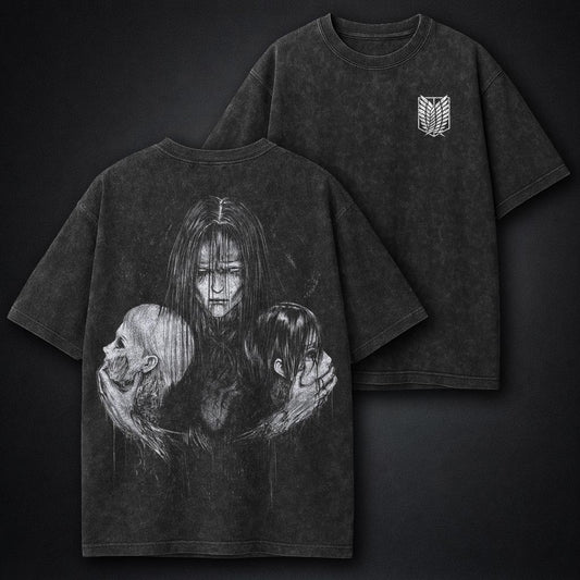 Attack on Titan Streetwear Washed T-Shirt