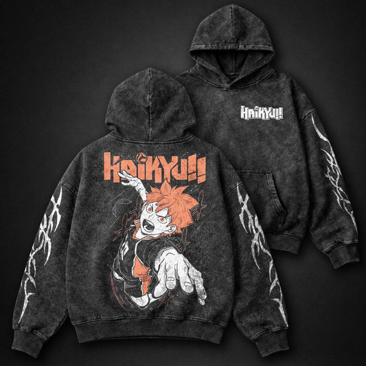 Haikyuu Heavyweight Washed Hoodie
