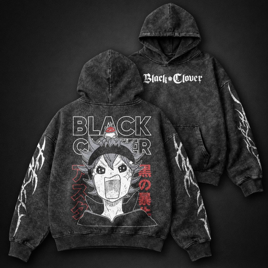 Black Clover Essential Washed Hoodie