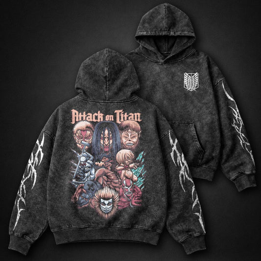 Attack on Titan Essential Washed Hoodie