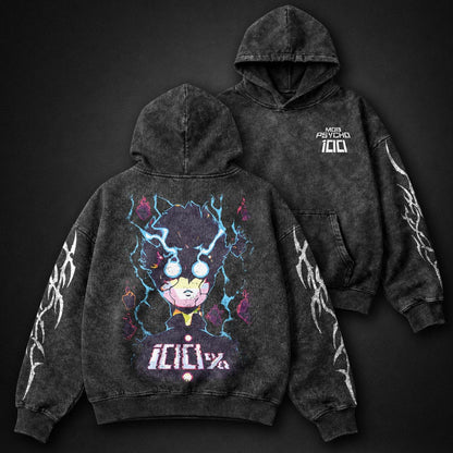 Mob Psycho 100 Essential Washed Hoodie