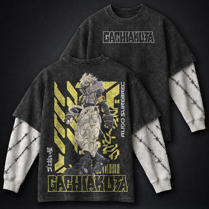Gachiakuta Clean Washed Double Sleeves T-Shirt