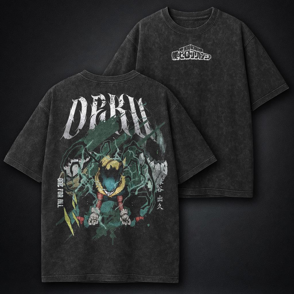 My Hero Academia Faded Washed T-Shirt