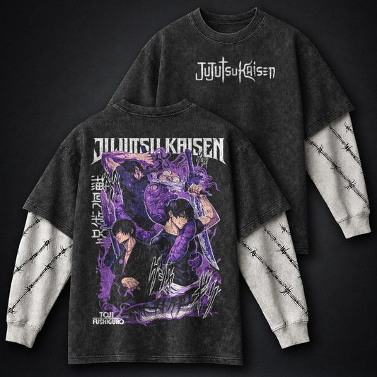 Jujutsu Kaisen Classic Washed Double Sleeves T-Shirt