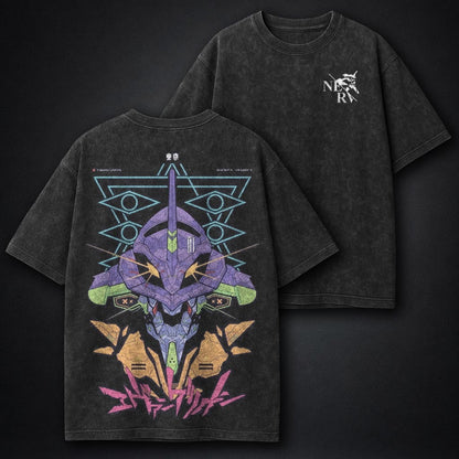Neon Genesis Evangelion Relaxed Washed T-Shirt
