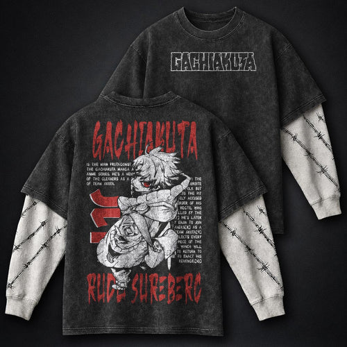 Gachiakuta Lightweight Washed Double Sleeves T-Shirt
