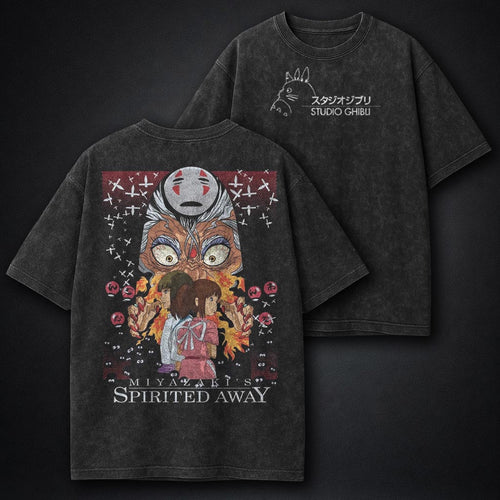 Ghibli Graphic Washed T-Shirt
