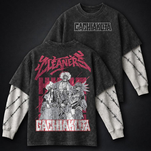 Gachiakuta Urban Washed Double Sleeves T-Shirt