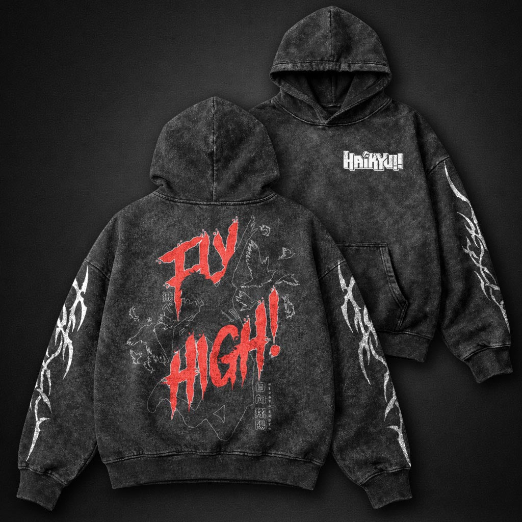 Haikyuu Clean Washed Hoodie