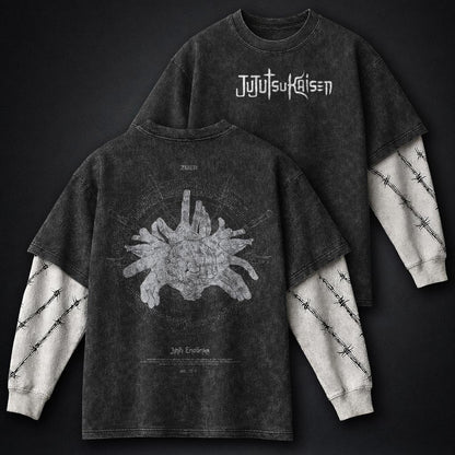 Jujutsu Kaisen Premium Washed Double Sleeves T-Shirt
