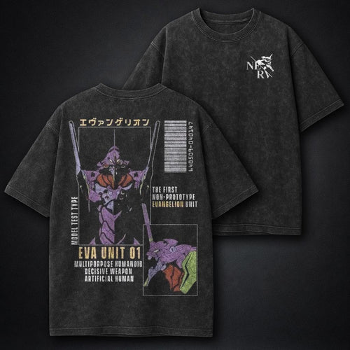 Neon Genesis Evangelion Minimal Washed T-Shirt