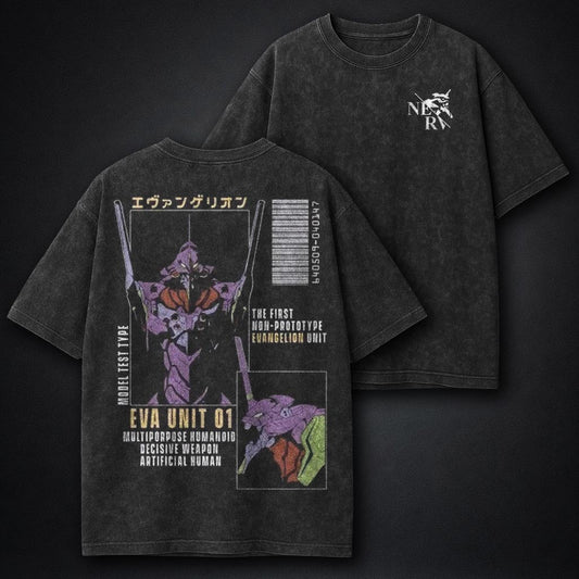 Neon Genesis Evangelion Minimal Washed T-Shirt