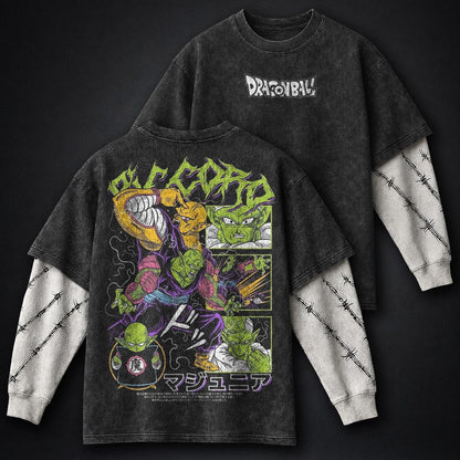Dragon Ball Bold Washed Double Sleeves T-Shirt
