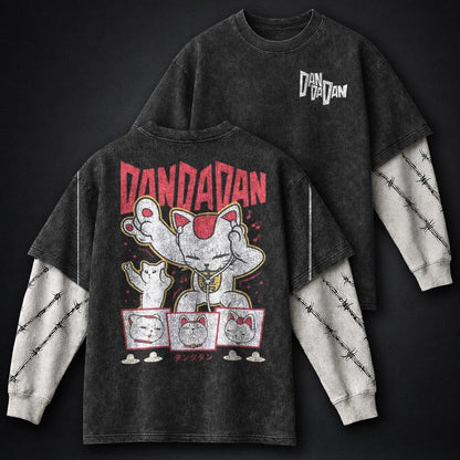 Dandadan Essential Washed Double Sleeves T-Shirt
