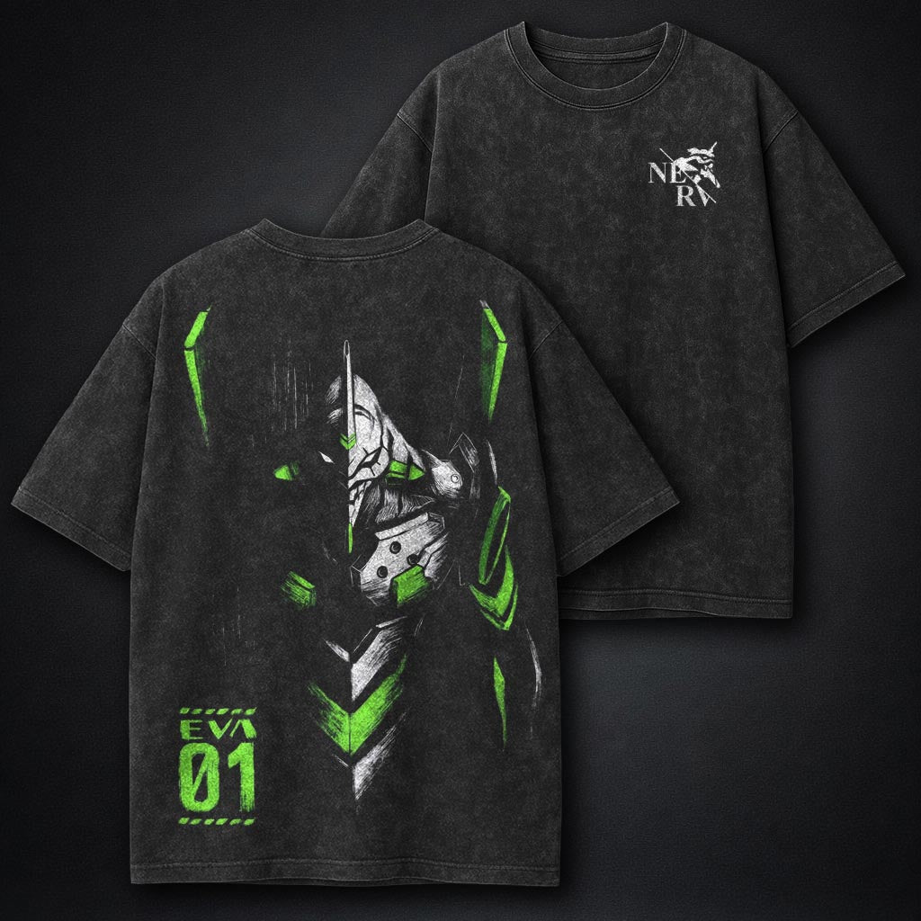 Neon Genesis Evangelion Signature Washed T-Shirt