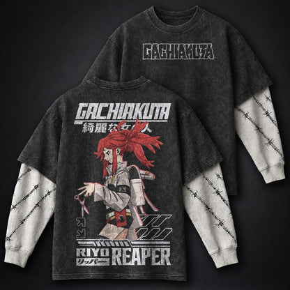 Gachiakuta Washed Washed Double Sleeves T-Shirt