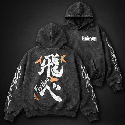 Haikyuu Premium Washed Hoodie