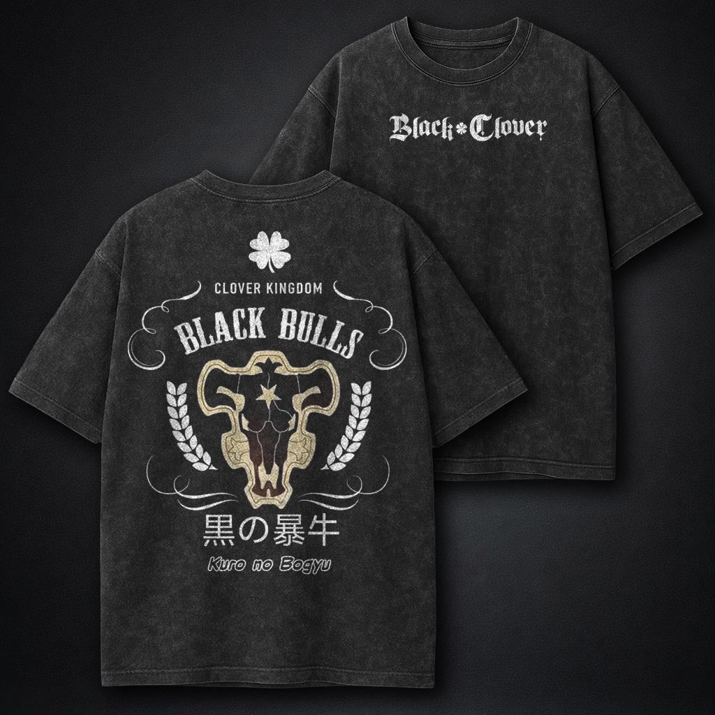 Black Clover Signature Washed T-Shirt